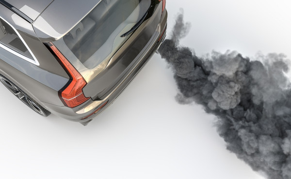 black smoke from car exhaust